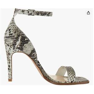 Fergie Snake Print Remix Heeled Sandal Square Toe Heels NIB Size 10